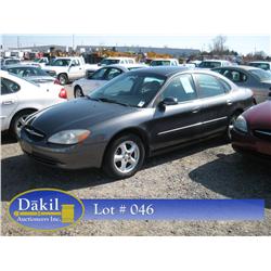 2002 FORD TAURUS SE, 