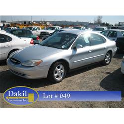 2001 FORD TAURUS SE, 