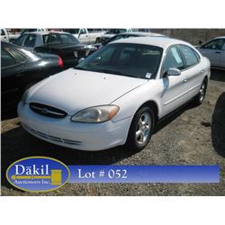 2001 FORD TAURUS SE, 