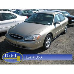 2001 FORD TAURUS SE, 