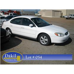 2001 FORD TAURUS SE, 