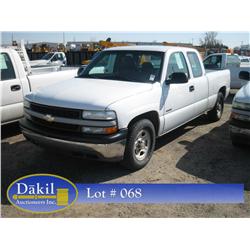 2002 CHEVROLET C-1500 4 DR, EXT CAB, 