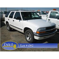 2001 CHEVROLET BLAZER LS, 
