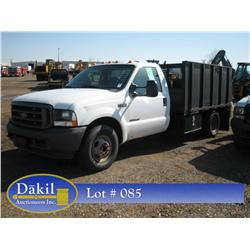 2003 FORD F-350 XL SUPER DUTY, REG CAB, FLAT BED, 