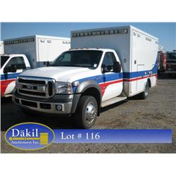 2005 FORD F-450 XLT SUPER DUTY AMBULANCE, 