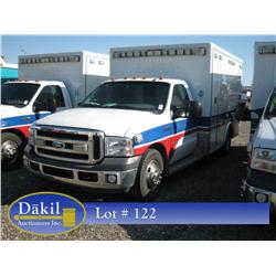 2005 FORD F-350 XLT SUPER DUTY AMBULANCE, 