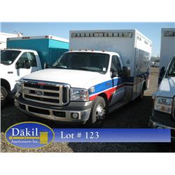 2005 FORD F-350 XLT SUPER DUTY AMBULANCE, 