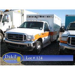 2004 FORD F450 XLT SUPER DUTY AMBULANCE, 