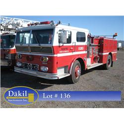 1974 WARD LAFRANCE FIRE ENGINE, 