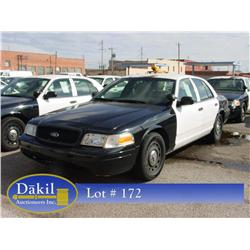 2003 FORD CROWN VIC POLICE CAR, 