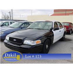 2003 FORD CROWN VIC POLICE CAR, 