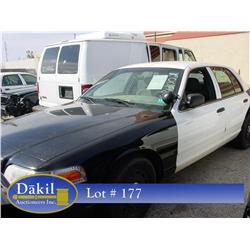 2003 FORD CROWN VIC POLICE CAR, 