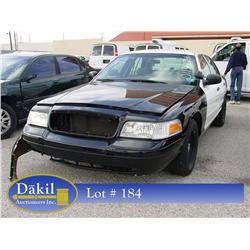 2001 FORD CROWN VIC POLICE CAR, 
