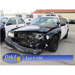 2000 FORD CROWN VIC POLICE CAR, 