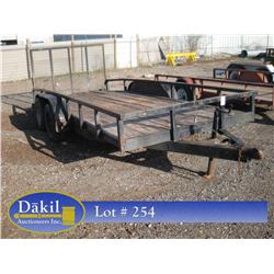 TANDEM AXLE TRAILER--TO TITLE BILL OF SALE ONLY; 