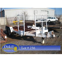 TANDEM AXLE EQUIPMENT TRAILER--NO TITLE, BILL OF SALE ONLY; 