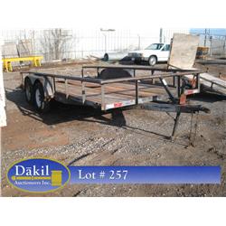 TANDEM AXLE TRAILER--NO TITLE, BILL OF SALE ONLY; 