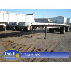 1981 RAVEN FLAT BED SEMI TRAILER--ALL ALUMINUM