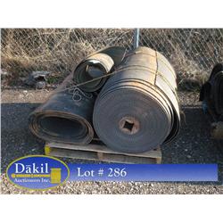 PALLET OF RUBBER MATING & BELTING; 