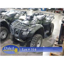 2007 HONDA TRX250TM 4 WHEELER, 