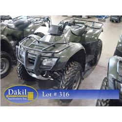 2006 HONDA TRX250TM 4 WHEELER, 