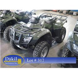 2005 HONDA TRX250TM 4 WHEELER, 