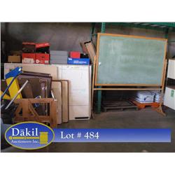 PICTURES, PINBOARDS, DRY ERASE, CHALK BOARD; 