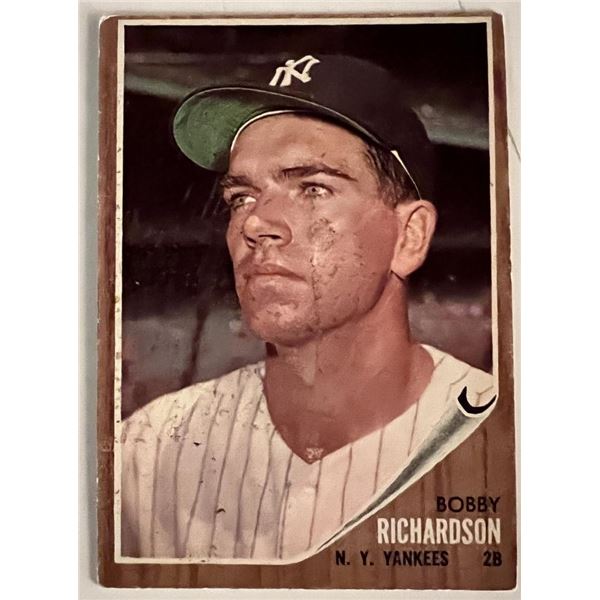 Bobby Richardson 1962 Topps baseball card No. 65