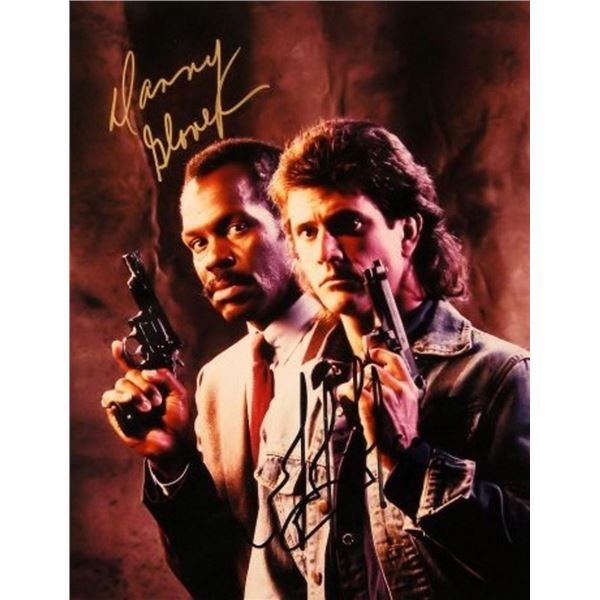 Lethal Weapon Mel Gibson and Danny Glover signed movie photo