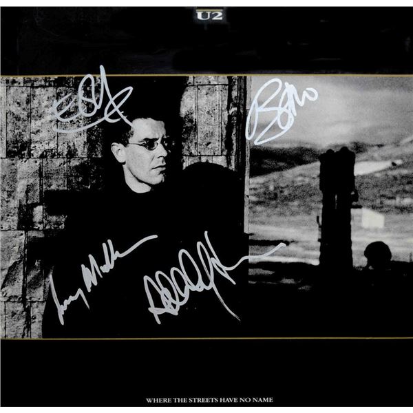 U2 Where the Streets Have No Name signed album