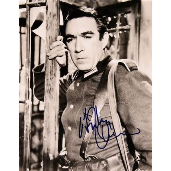 The Guns Of Navarone Anthony Quinn signed portrait photo