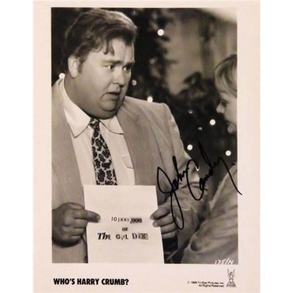 Who's Harry Crumb John Candy signed promo photo