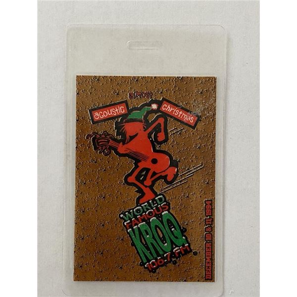 KROQ-FM Acoustic Christmas '94 Backstage Pass