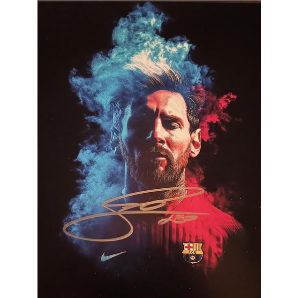 Soccer Legend Lionel Messi signed photo