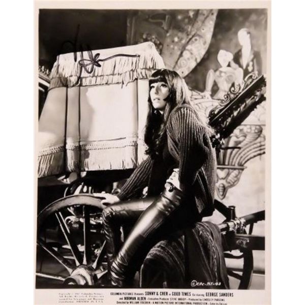 Cher signed promo photo