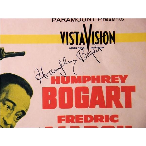 Humphrey Bogart signed movie poster