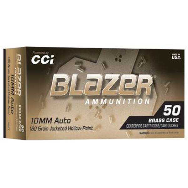 BLAZER BRASS 10MM 180GR JHP - 150 Rounds