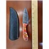 Image 1 : Handmade Damascus Steel Knife & Sheath