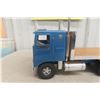 Image 2 : Fred + Hampson Smith Miller Kenworth Flatbed Truck w/ Metal Pup Trailer 1970s 37" Long No 1200 of 1