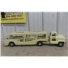 Image 1 : Buddy L Pressed Steel Auto Carrier Truck and Trailer 1960s 26" Long