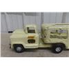 Image 7 : Buddy L Pressed Steel Auto Carrier Truck and Trailer 1960s 26" Long