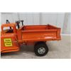 Image 11 : Tonka State Highway Dept Hydraulic Dump Truck with Snowplow Pressed Metal 1956 or 1957 15"