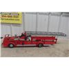 Image 1 : Doepke Model Toys Rossmoyne Ariel Ladder Truck Pressed Steel 1950s 33" Long