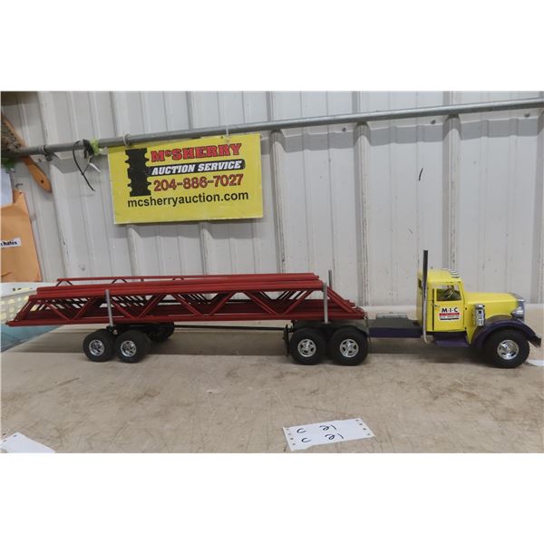 Custom Smith Miller Ltd Mic Steel Truss Hauling Truck and Trailer 35" Long Plux Extra for Truck Vin