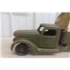 Image 2 : Buddy L Army Transport Truck Pressed Steel 1940s or 1950s 20" Long