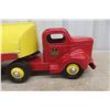Image 10 : Otaco Minnitoy Shell Tanker Truck and Trailer Pressed Steel 1940s or 1950s 28" Long - Professionall