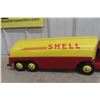 Image 11 : Otaco Minnitoy Shell Tanker Truck and Trailer Pressed Steel 1940s or 1950s 28" Long - Professionall