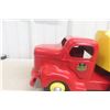 Image 4 : Otaco Minnitoy Shell Tanker Truck and Trailer Pressed Steel 1940s or 1950s 28" Long - Professionall