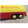 Image 6 : Otaco Minnitoy Shell Tanker Truck and Trailer Pressed Steel 1940s or 1950s 28" Long - Professionall