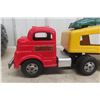 Image 2 : Structo Auto Transport Car Carrier 1950s Pressed Steel Plus 3 Metal Cars